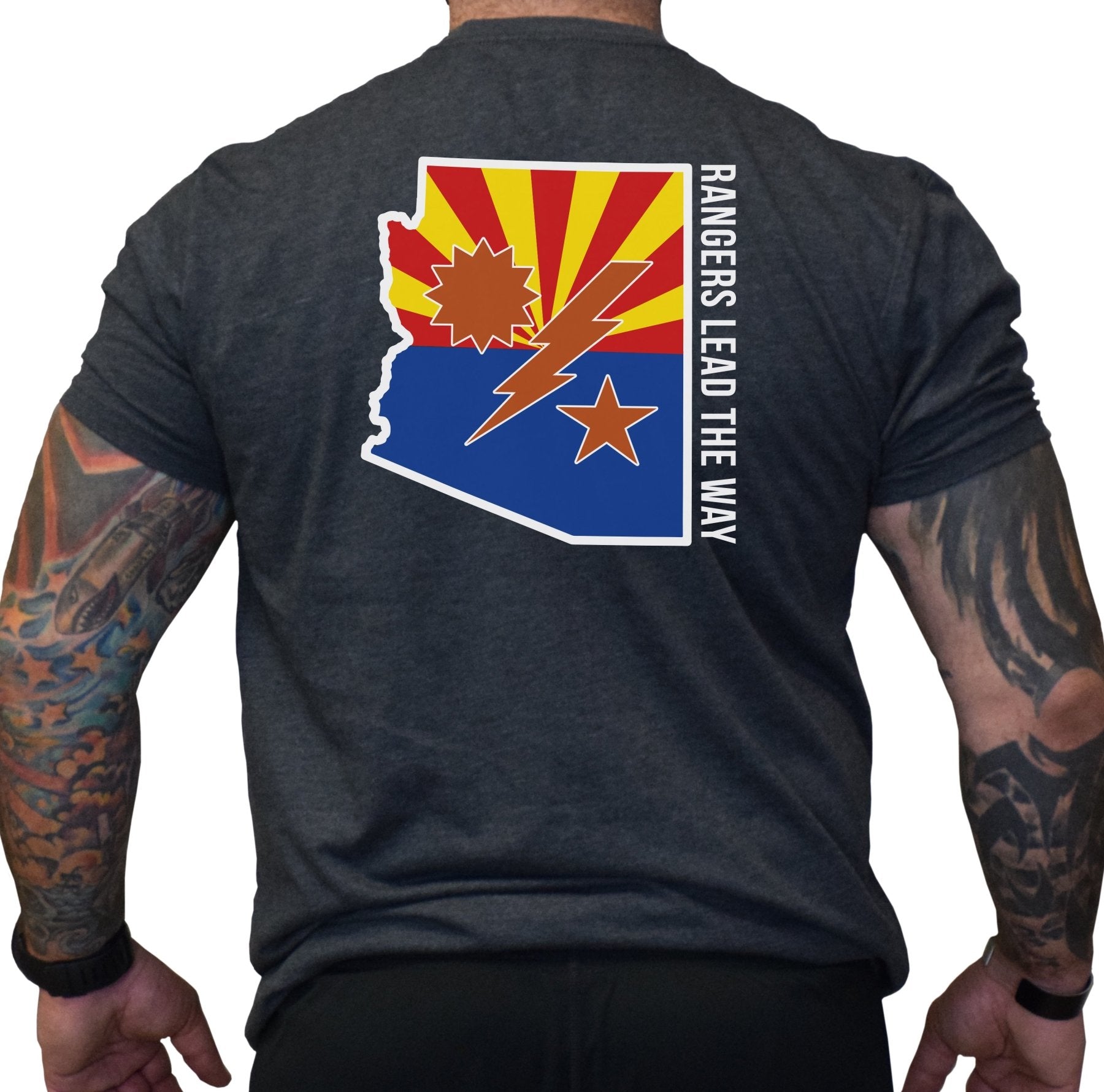 arizona state gear Arizona State Rangers Charcoal / 2XL / 3D Batt Diamond