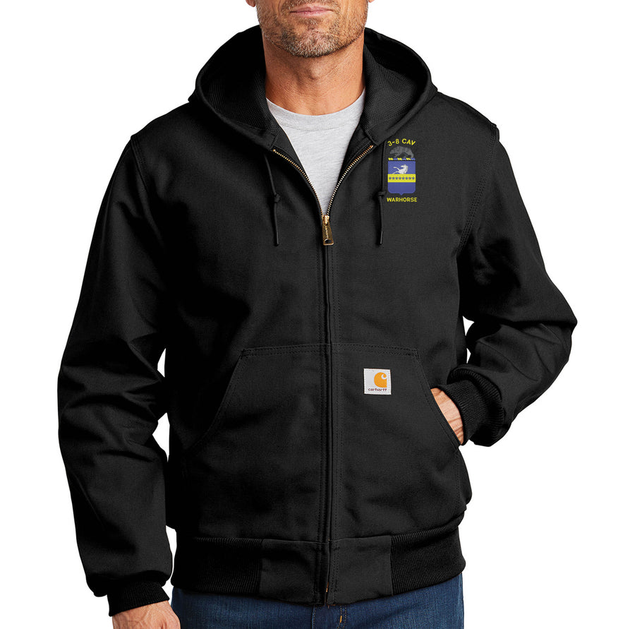 3-8 Warhorse Unit Logo - Carhartt ® Thermal-Lined Duck Active Jac