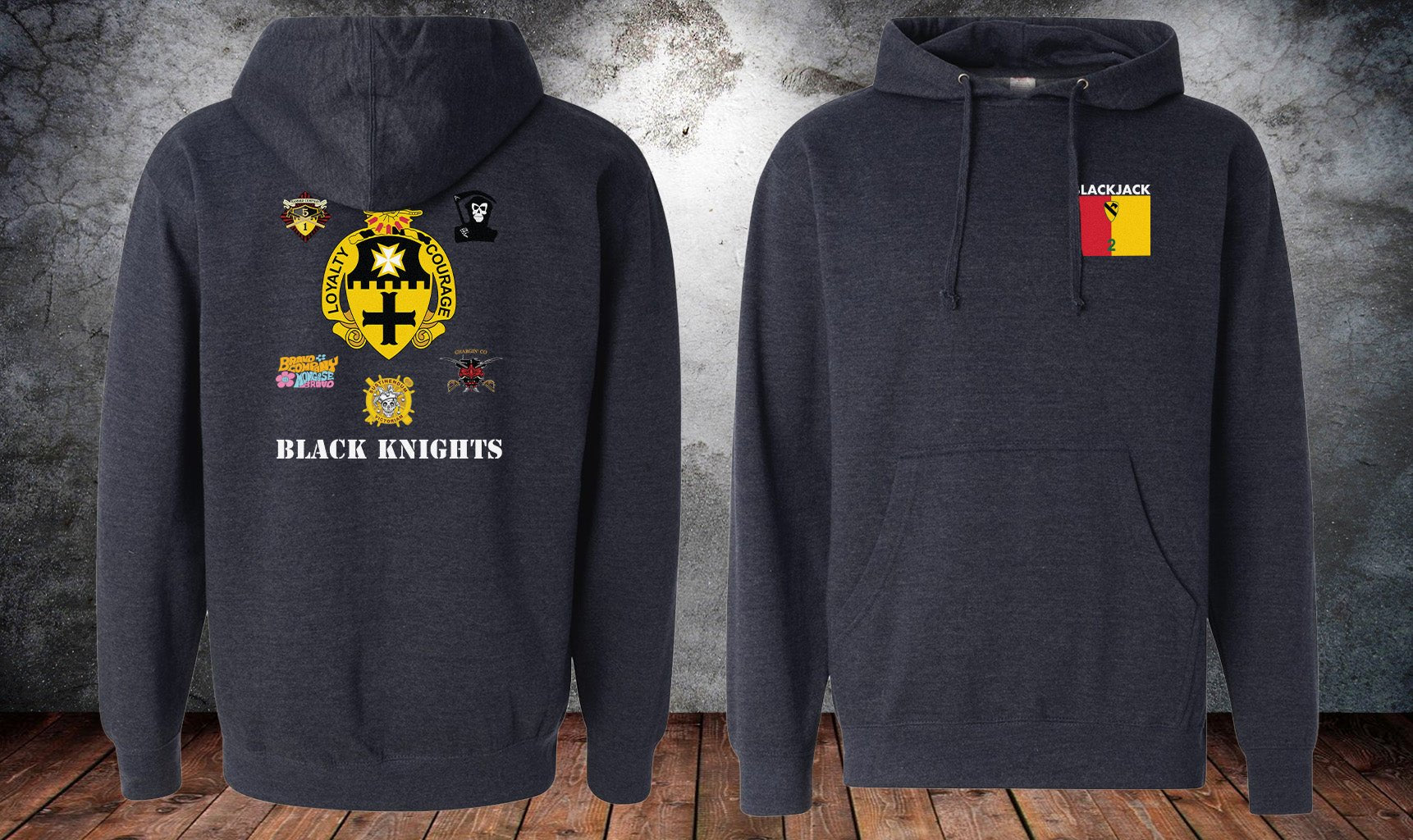 1 - 5 CAV Black Knights Hoodie - Small - Private Hoodie