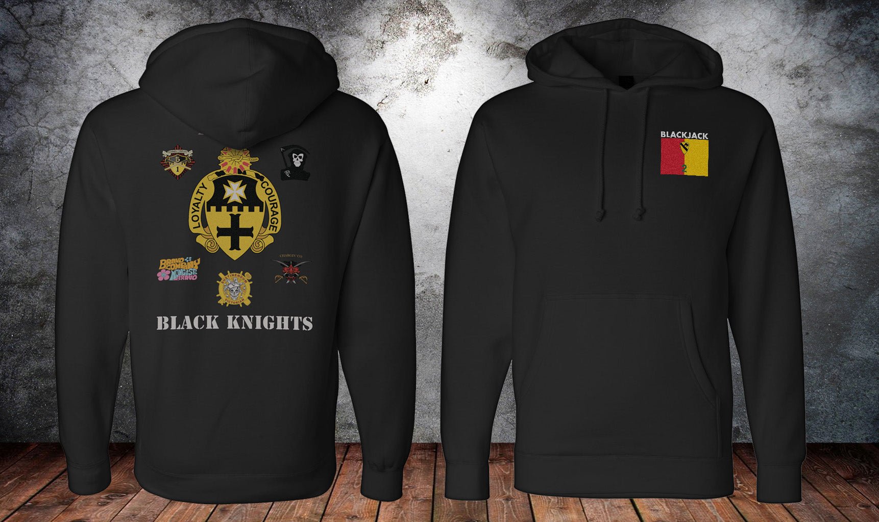 1 - 5 CAV Black Knights Hoodie - Small - Private Hoodie