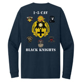 1-5 CAV Black Knights Long Sleeve - Small - Private Long Sleeve Shirt