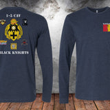 1 - 5 CAV Black Knights Long Sleeve - Small - Private Long Sleeve Shirt