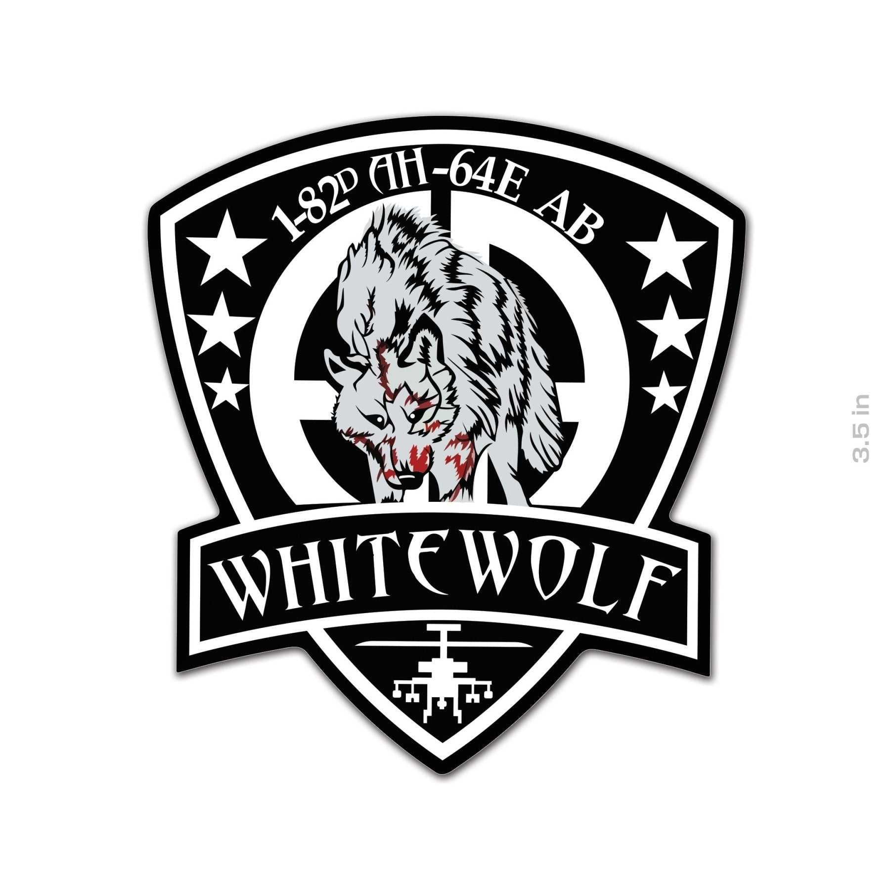 1 - 82D AH - 64E AB Sticker - 3.5" - Private Sticker