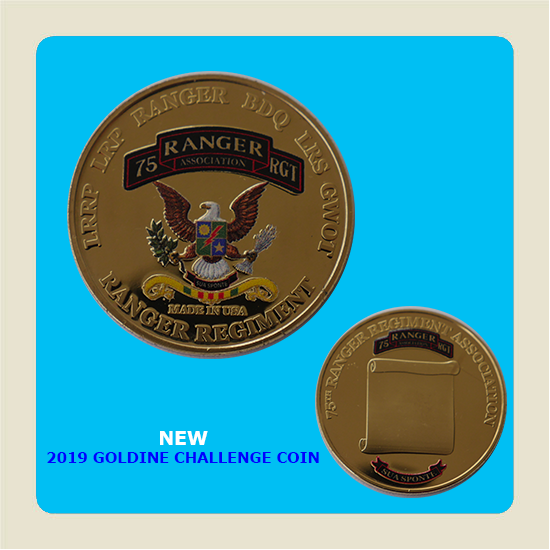 75th RRA 2019 Goldine Challenge Coin