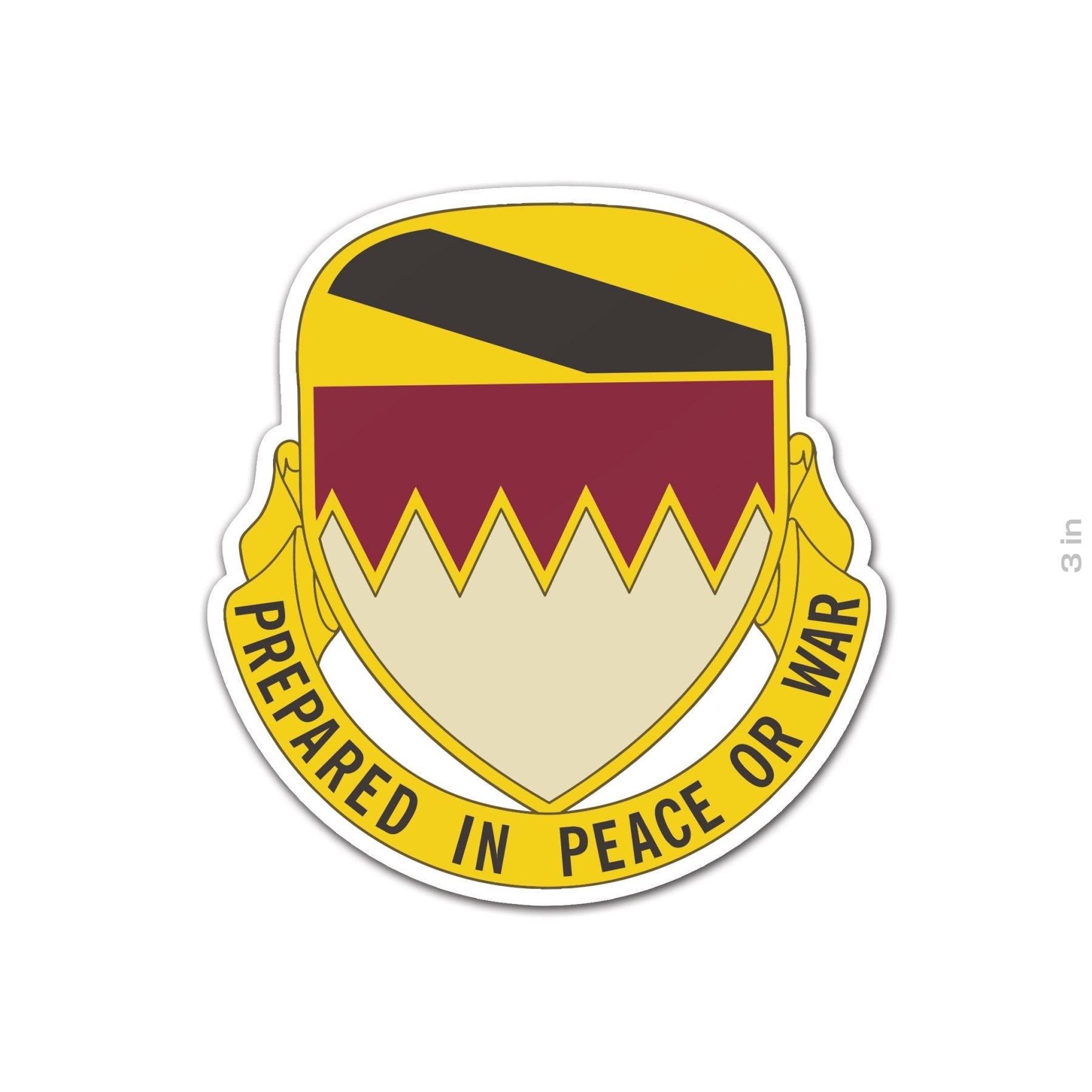 115BSB 1 - 1CD Crest Sticker - 3" - Private Sticker