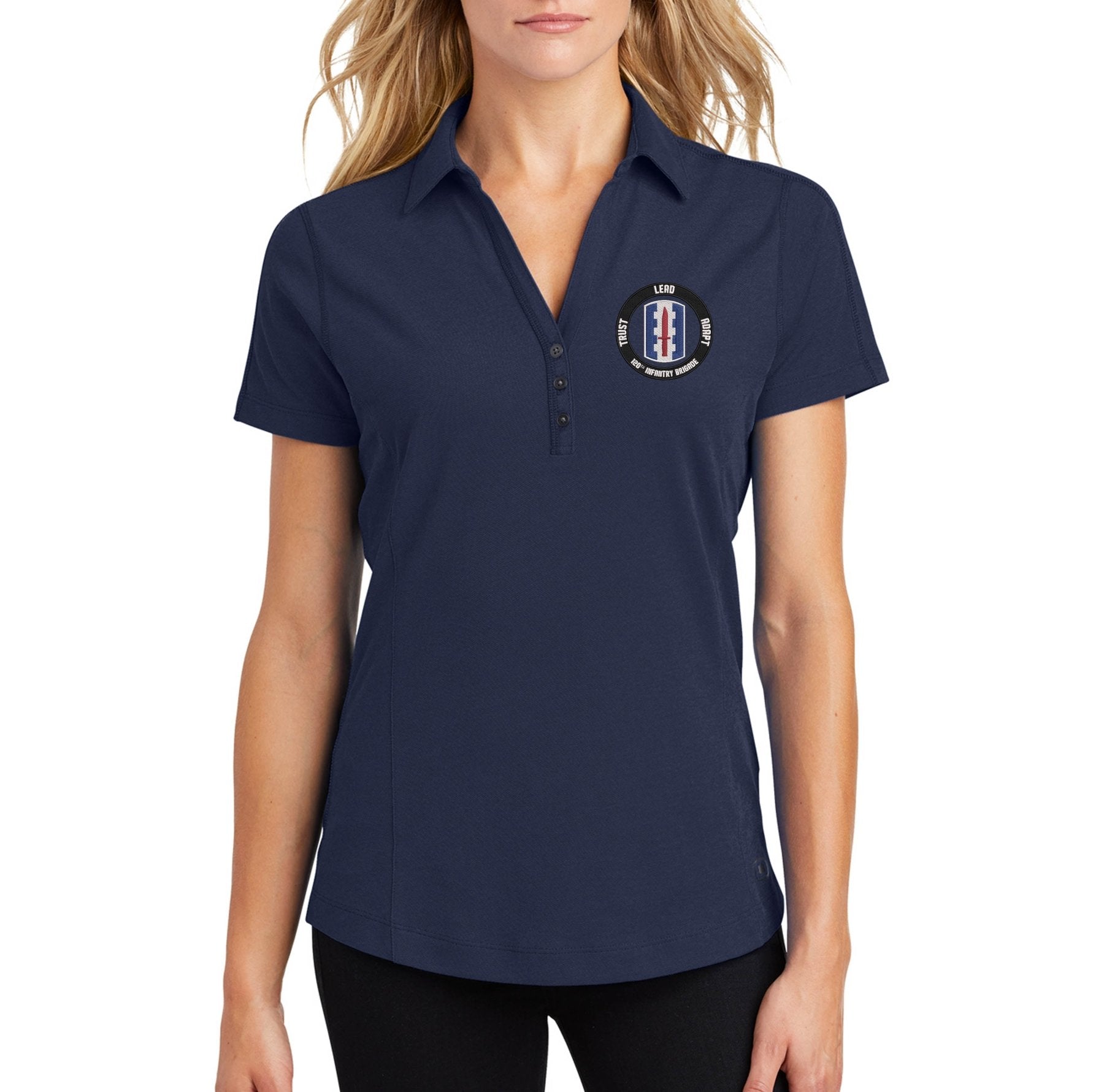 120th BDE Ladies Onyx Polo - Trust Lead Adapt - Small - Private Polo