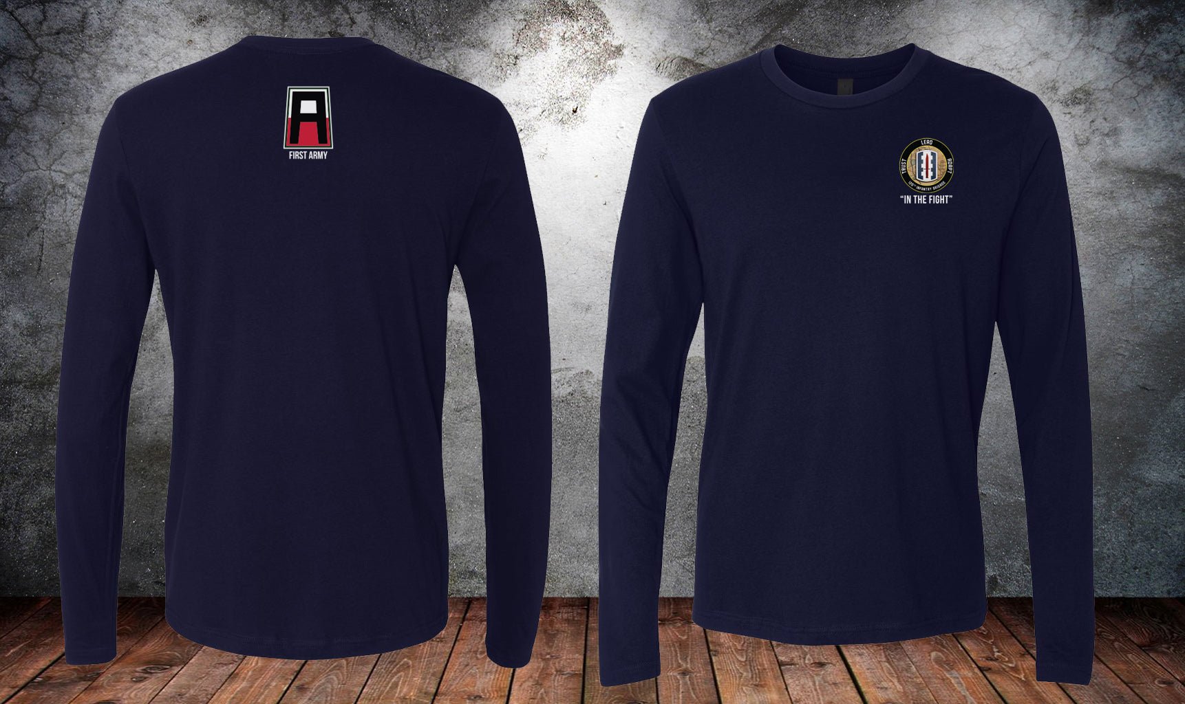 120th IN BDE PT In The Fight Long Sleeve - Small - Private Long Sleeve Shirt