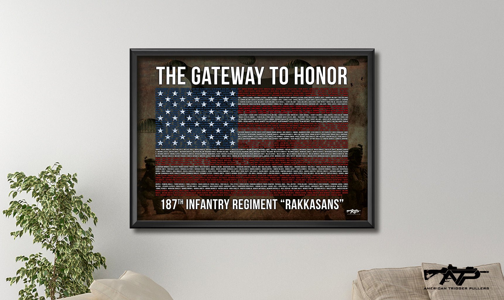 187th Rakkasan Memorial Canvas - 49.95 - Print