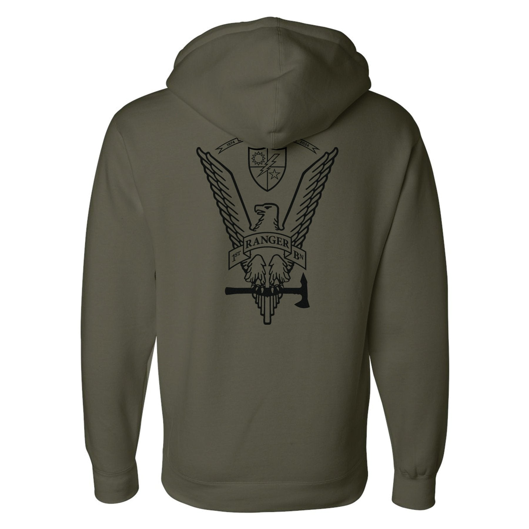 1st Batt 50th Anniversary Tomahawk Eagle Hoodie - Small - Hoodie