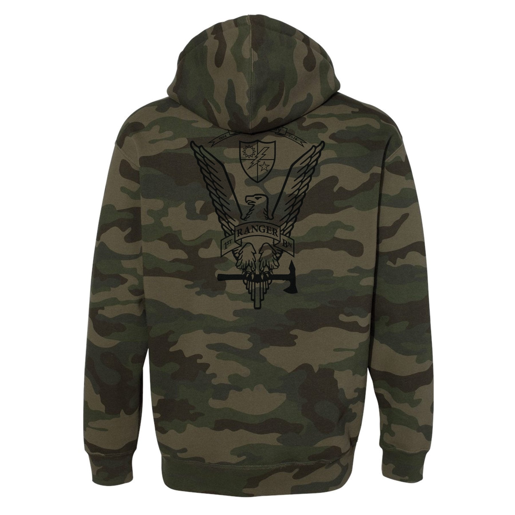 1st Batt 50th Anniversary Tomahawk Eagle Hoodie - Small - Hoodie