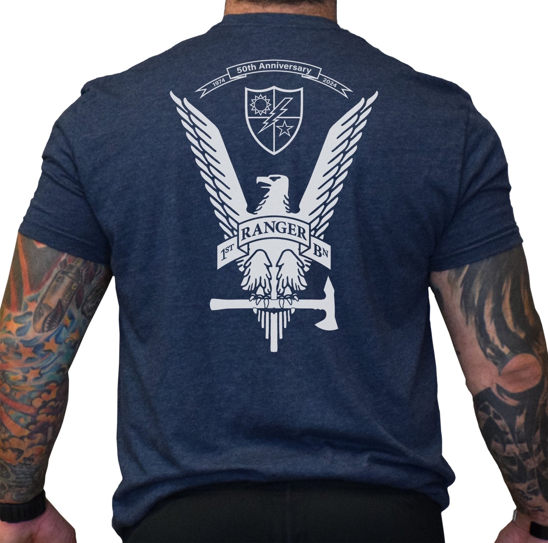 1st Batt 50th Anniversary Tomahawk Eagle Shirt - Small - Shirt