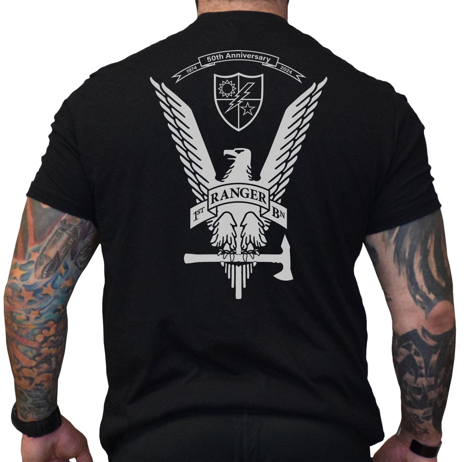 1st Batt 50th Anniversary Tomahawk Eagle Shirt - Small - Shirt