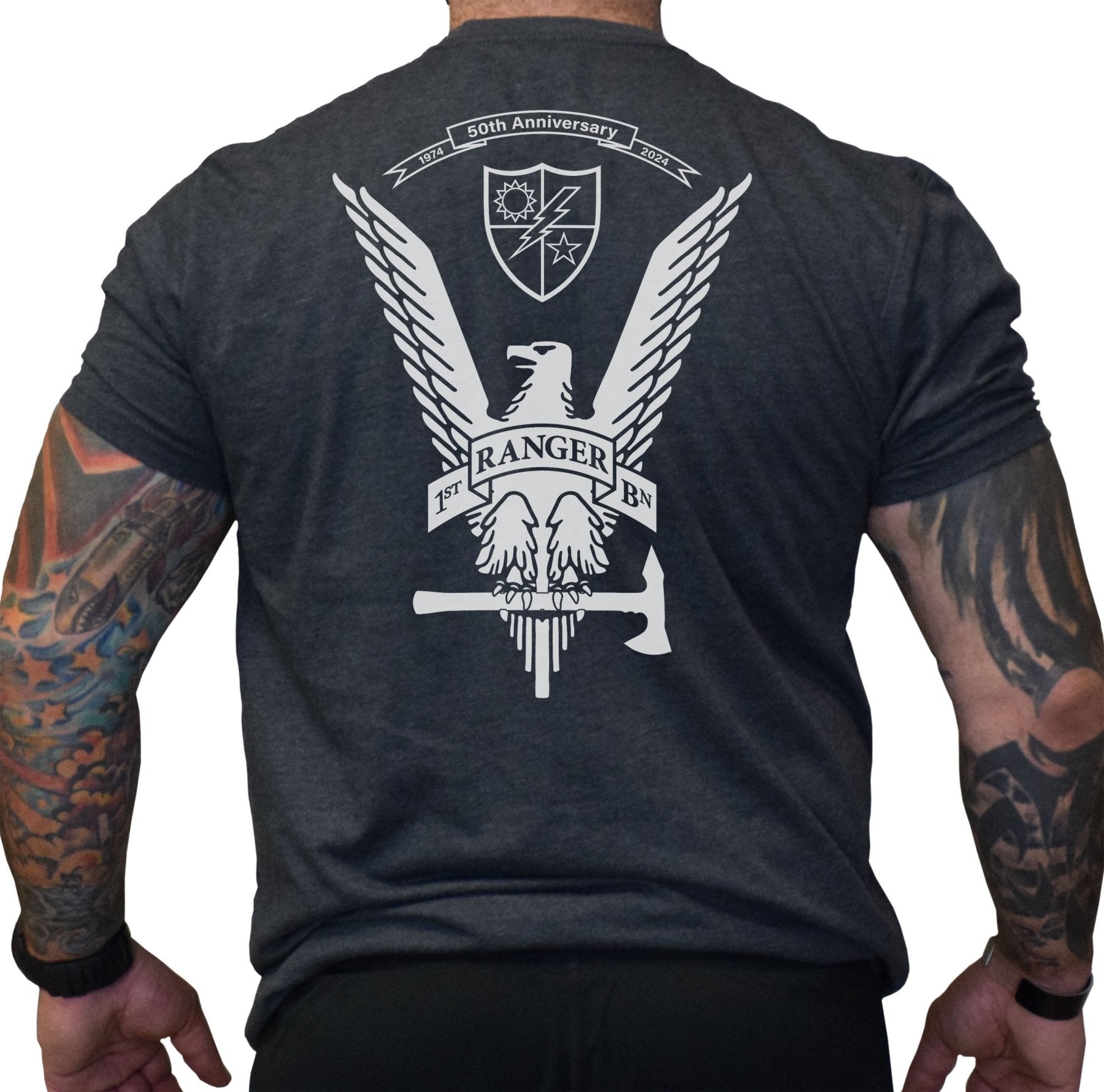 1st Batt 50th Anniversary Tomahawk Eagle Shirt - Small - Shirt