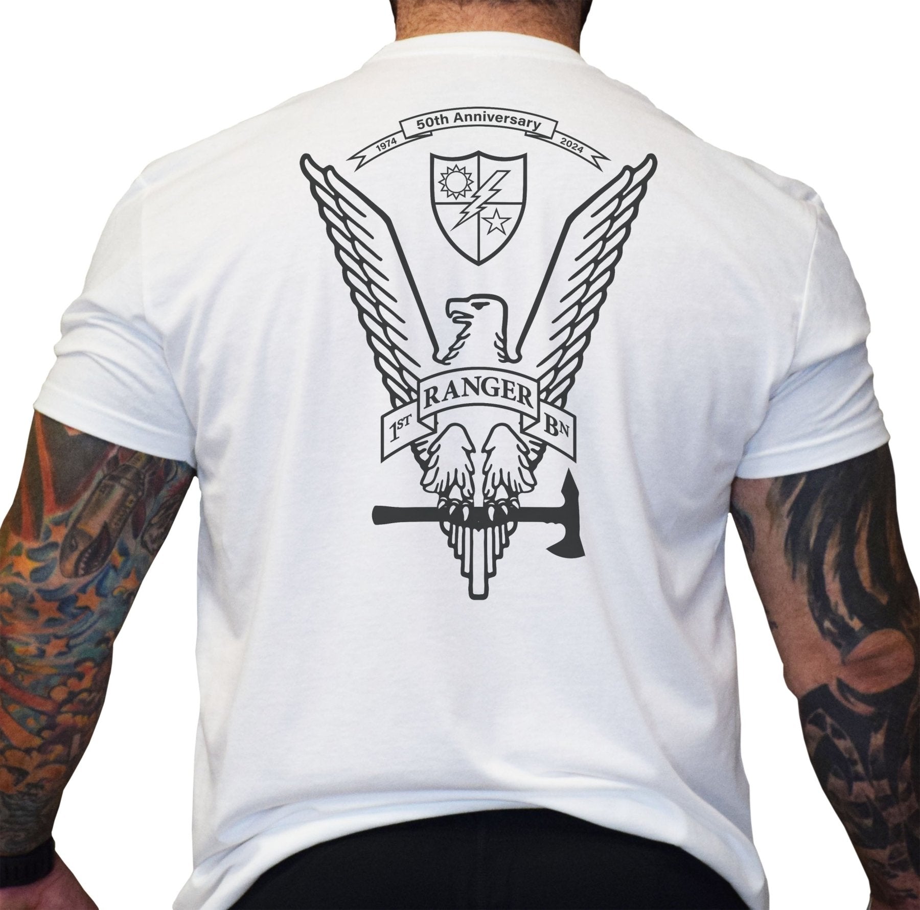 1st Batt 50th Anniversary Tomahawk Eagle Shirt - Small - Shirt