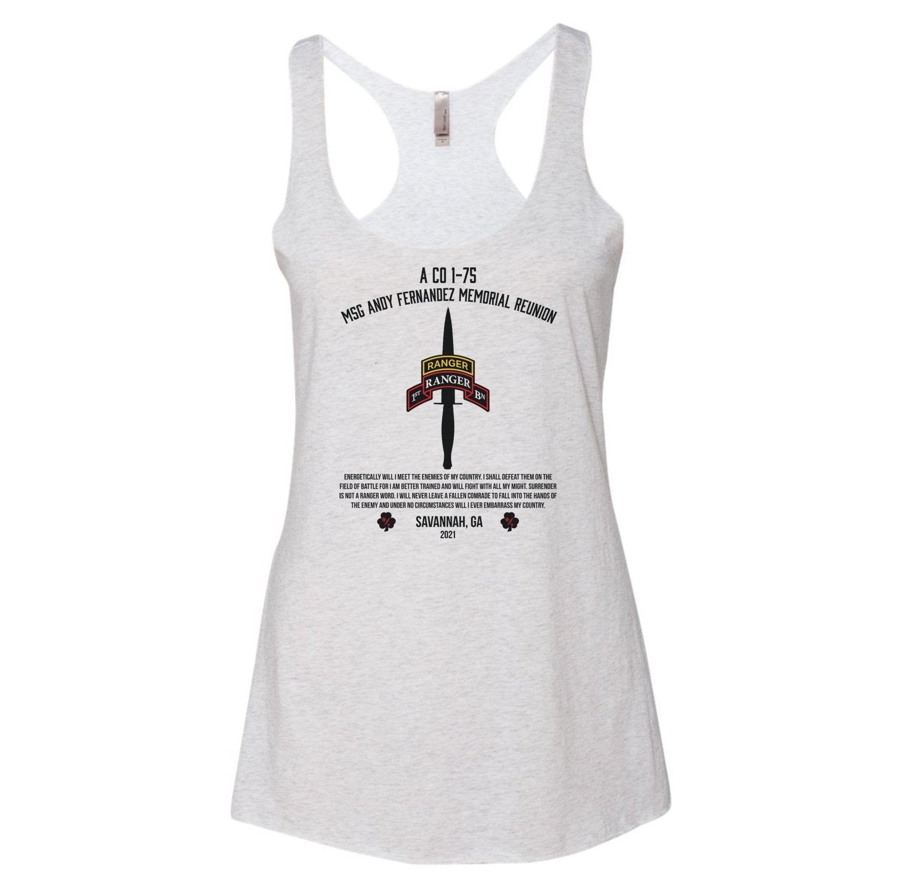 1st Batt Dagger Fernandez Memorial Ladies Tank - Small - Tank