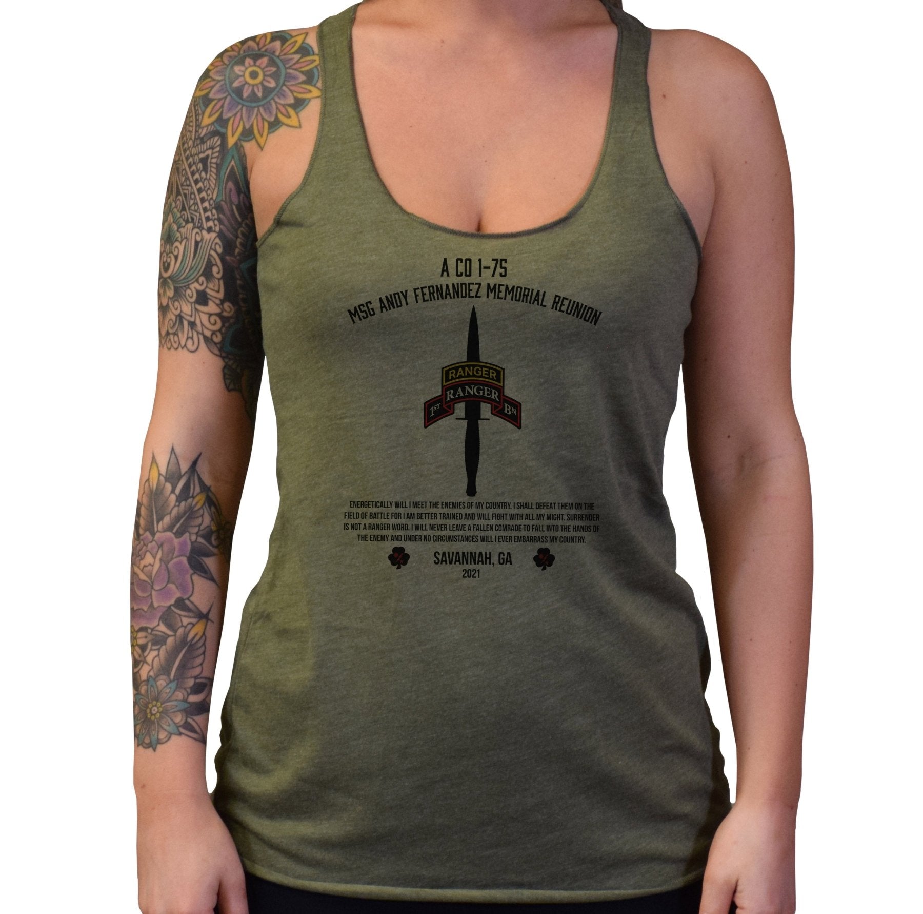 1st Batt Dagger Fernandez Memorial Ladies Tank - Small - Tank