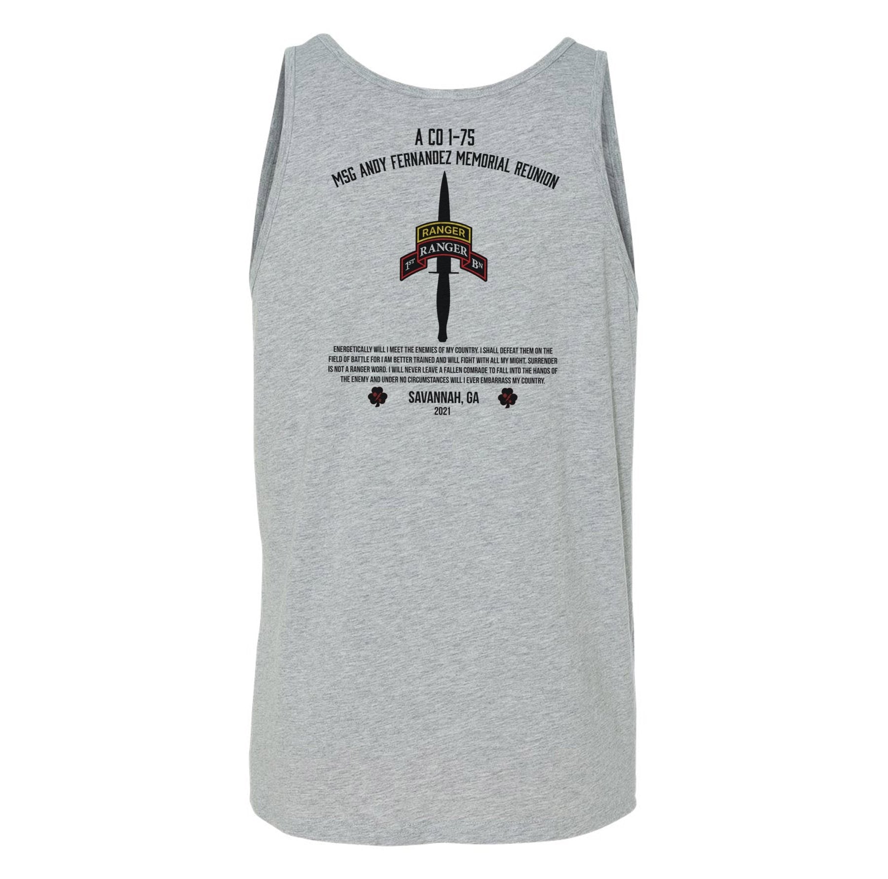 1st Batt Dagger Fernandez Memorial Men's Tank - Small - Tank