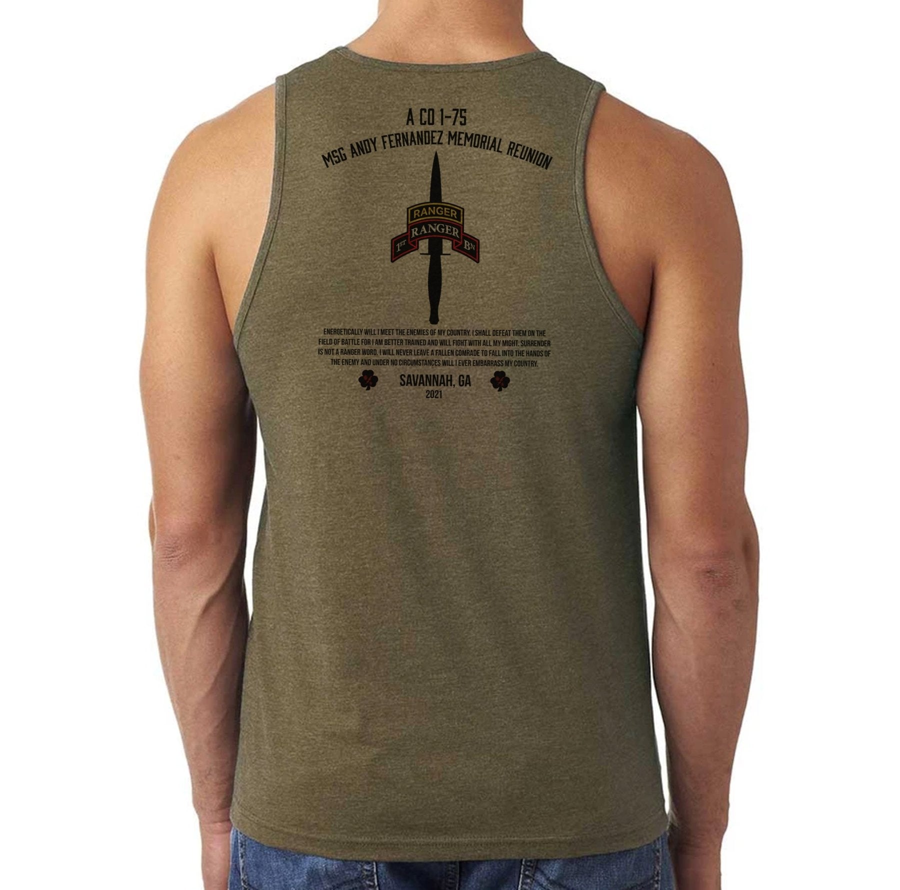 1st Batt Dagger Fernandez Memorial Men's Tank - Small - Tank