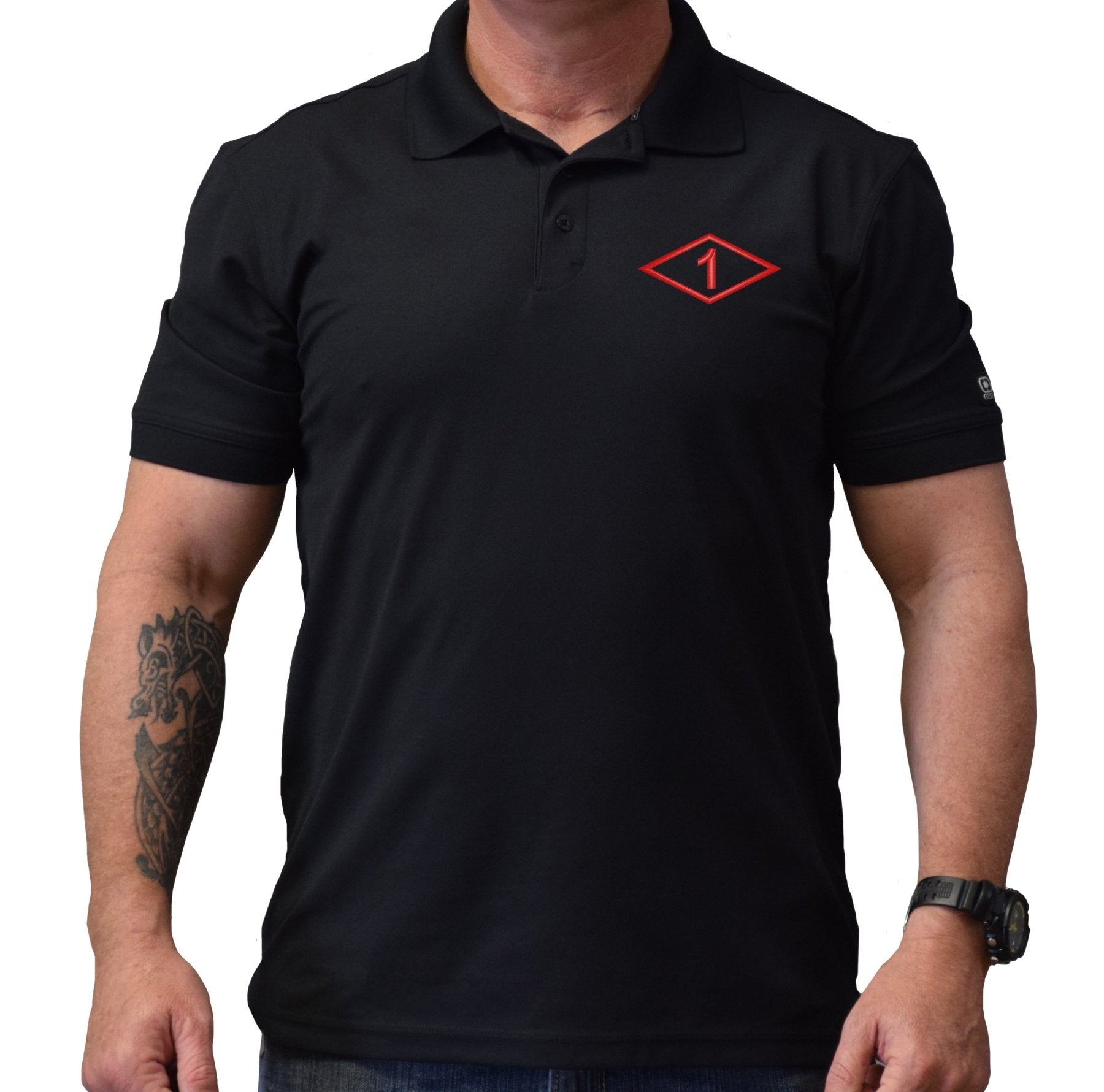 1st Batt Diamond Polo - Small - Polo