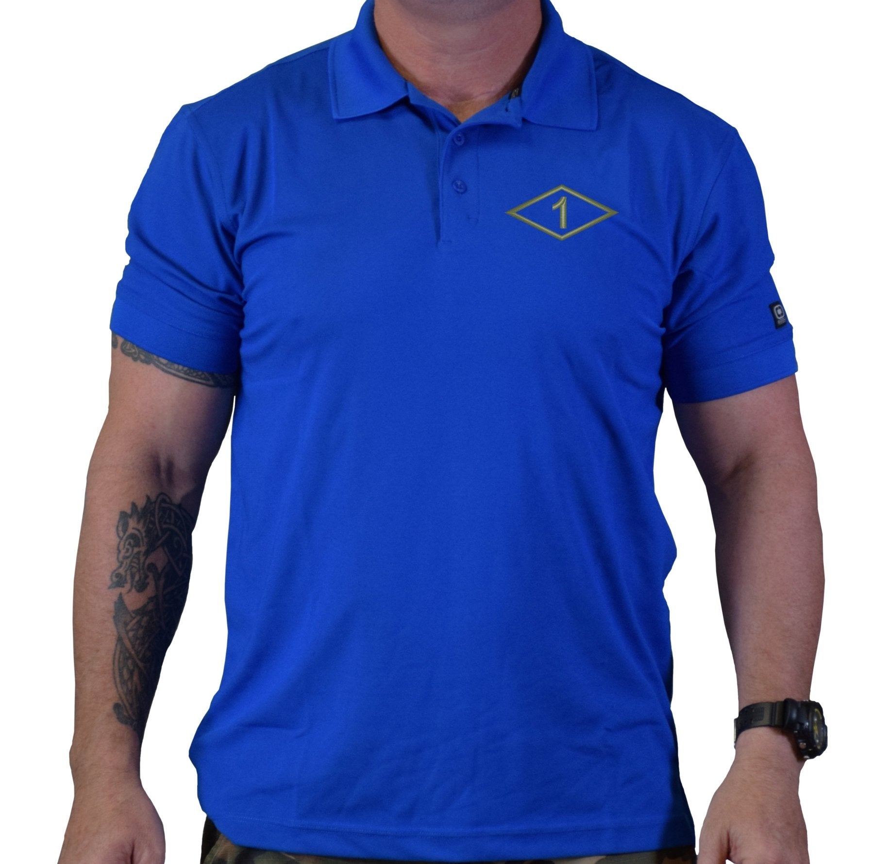 1st Batt Diamond Polo - Small - Polo