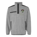 1st Batt Ranger Scroll DUI Embroidered Melange Fleece Pullover - Small - Fleece