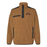 1st Batt Ranger Scroll Embroidered Melange Fleece Pullover - Small - Fleece