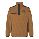 1st Batt Ranger Tab Scroll DUI Embroidered Melange Fleece Pullover - Small - Fleece
