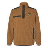 1st Batt Ranger Tab Scroll DUI Embroidered Melange Fleece Pullover - Small - Fleece