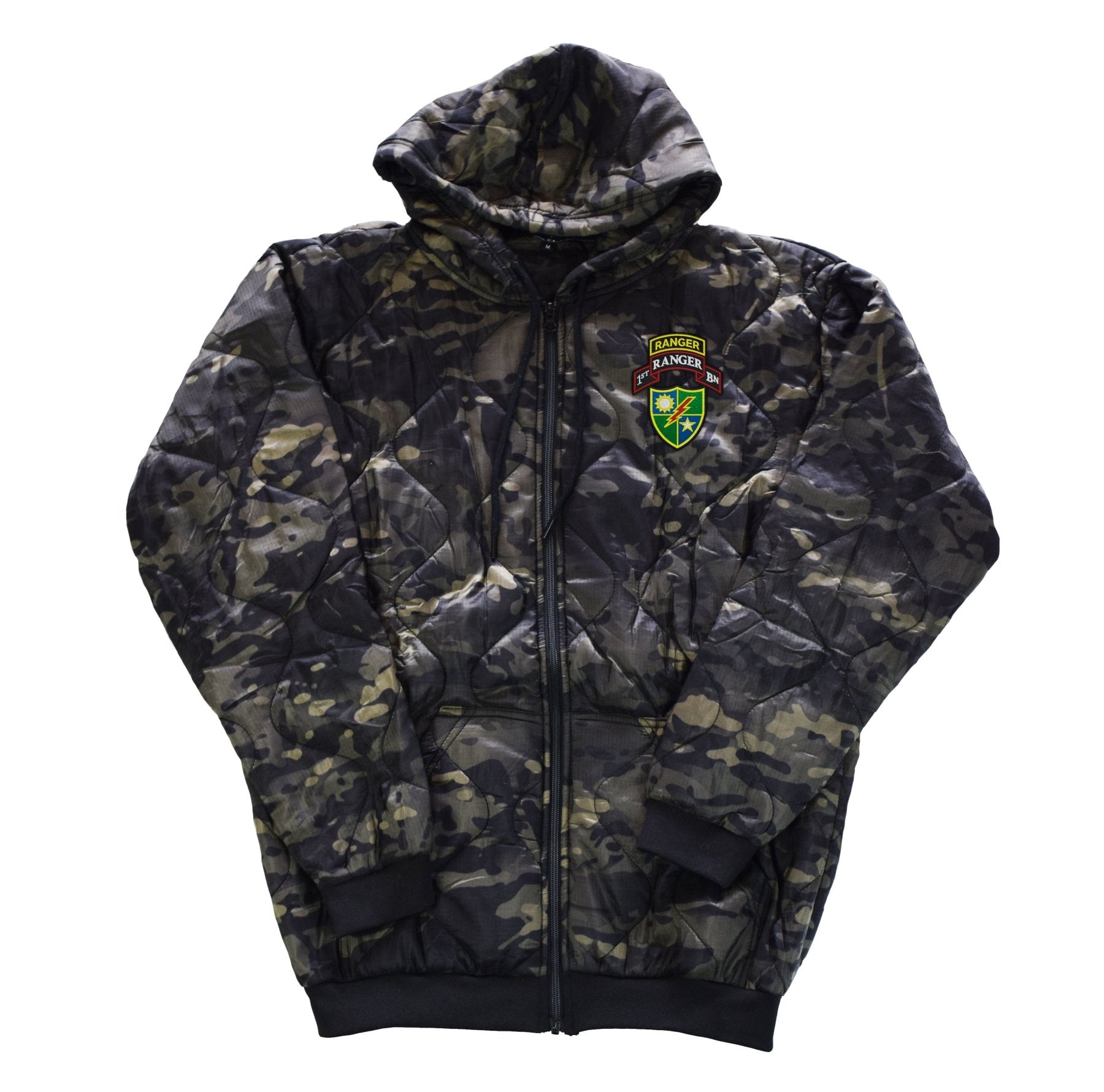 1st Batt Ranger Zip - Up Woobie Hoodies - Small - Woobie