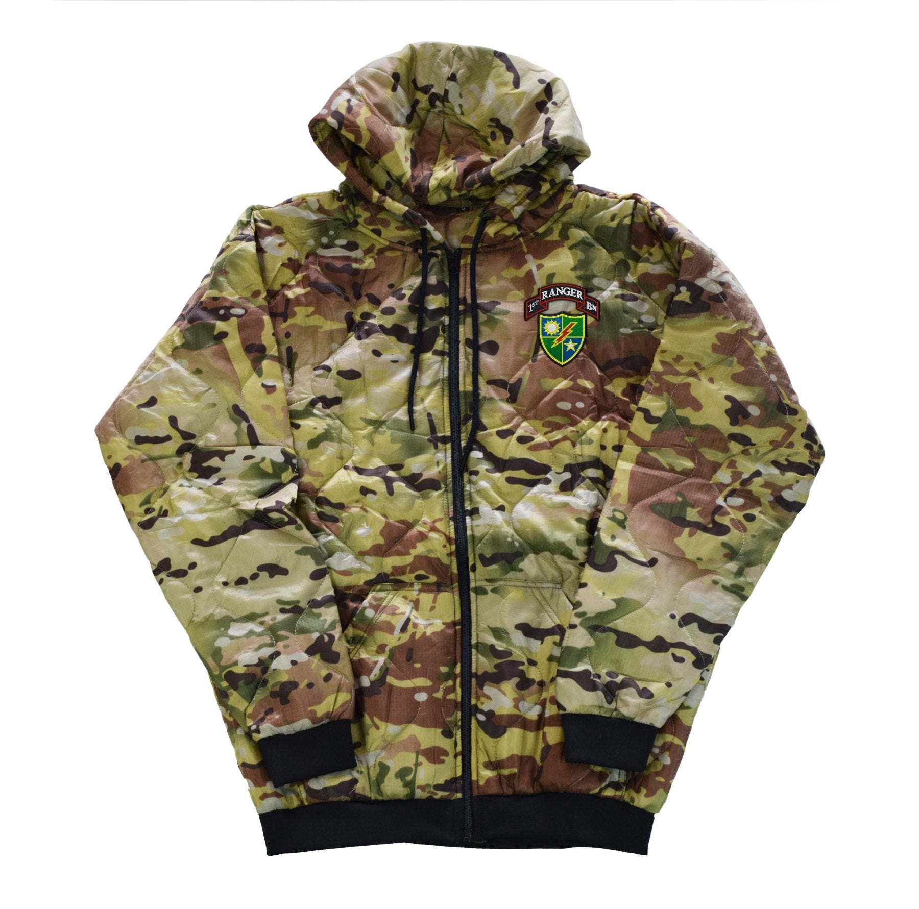 1st Batt Ranger Zip - Up Woobie Hoodies - Small - Woobie