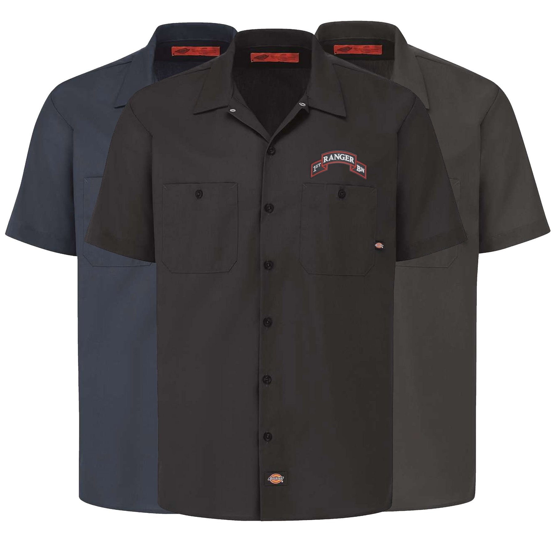 1st Batt Scroll - Dickies Work Shirt - 1st Batt Scroll - No Discount