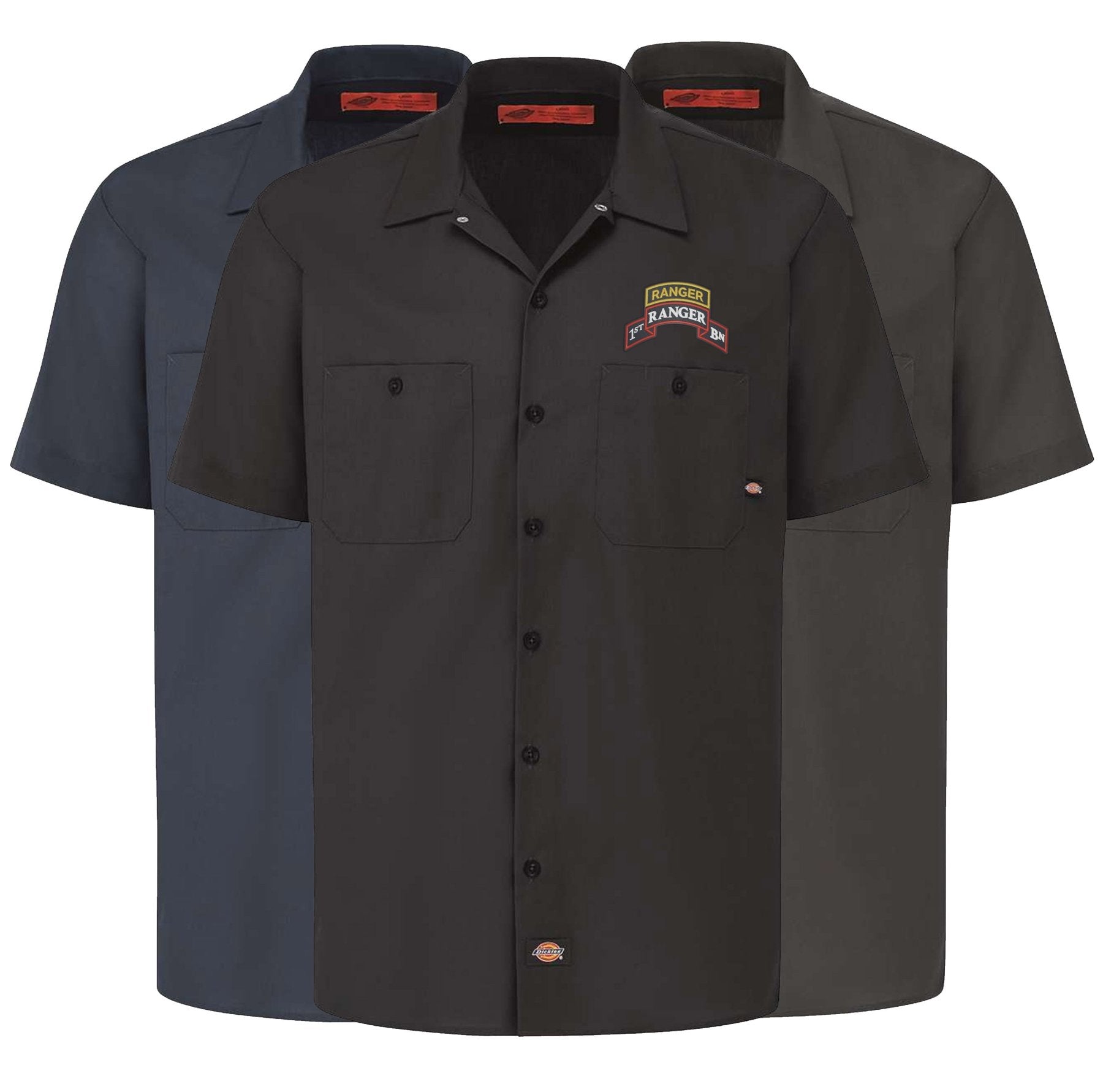 1st Batt Scroll - Dickies Work Shirt - 1st Batt Scroll - No Discount