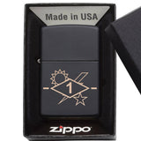 1st Batt SSB Diamond Ticks Lighter - Matte Black - Lighter