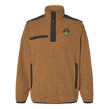 1st Batt Ranger Tab Scroll DUI Embroidered Melange Fleece Pullover