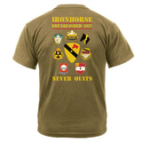 2 - 8 CAV 1st BDE Ironhorse Shirt - Small - Private Shirt