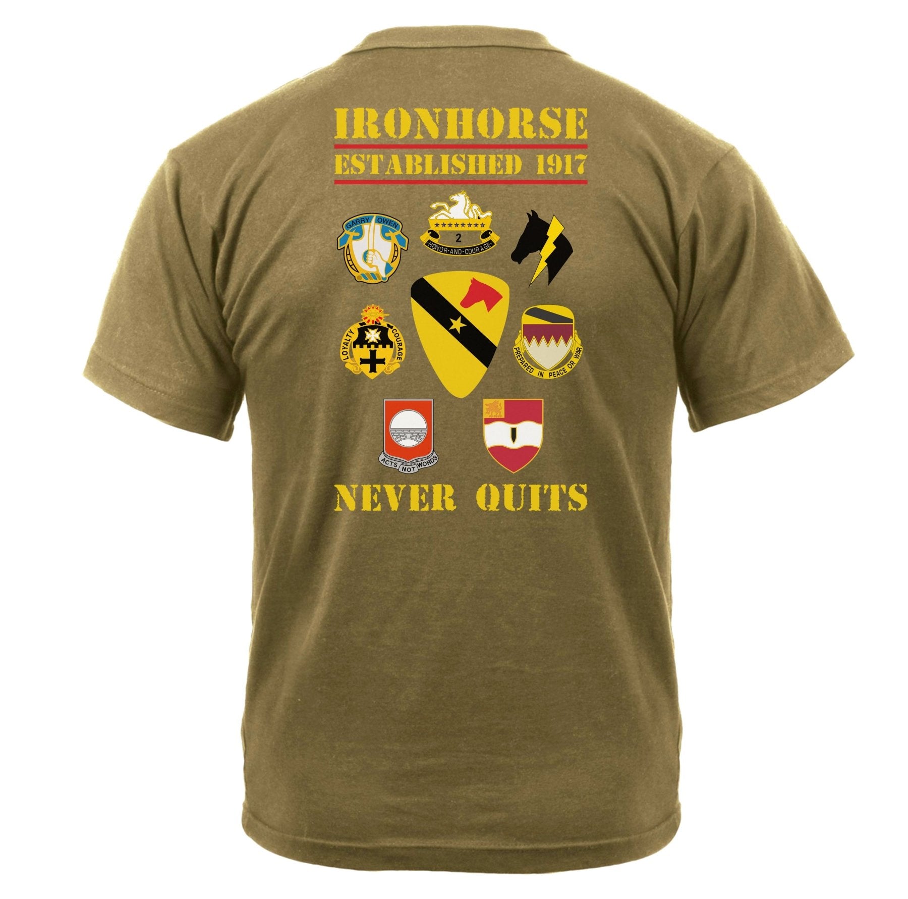 2 - 8 CAV 1st BDE Ironhorse Shirt - Small - Private Shirt