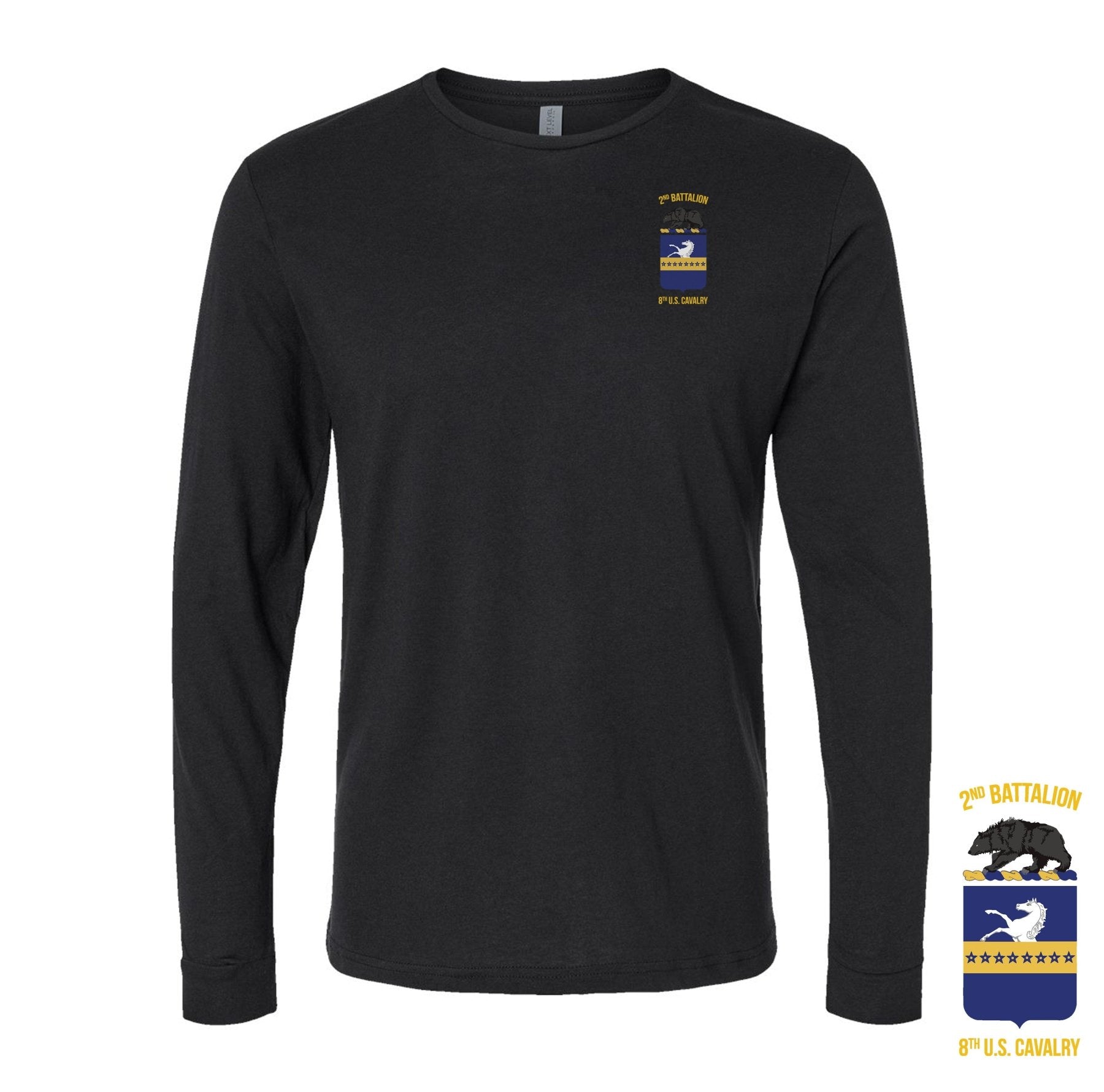 2 - 8 Cav Cobra PT Long Sleeve - Small - Private Long Sleeve Shirt