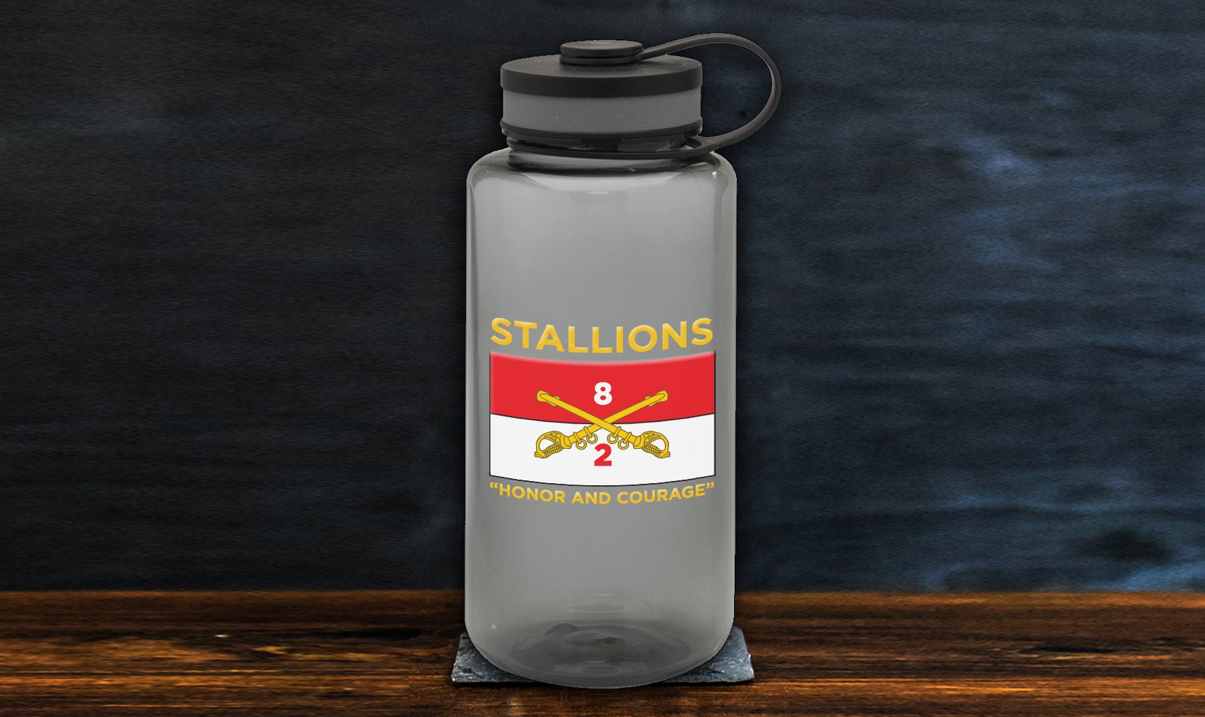 2 - 8 Cav Guidon Water Bottle - Private Water Bottle