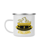 2 - 8 CAV Stallions Insignia Camp Enamel Mug - Private Mug