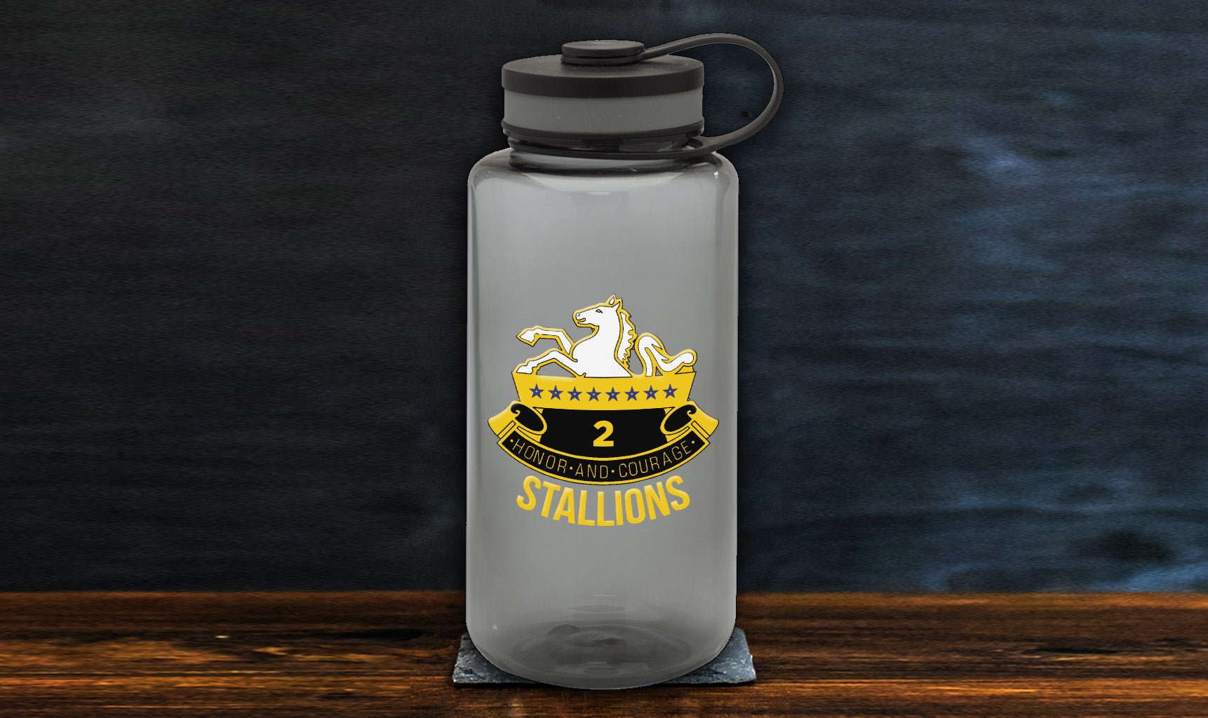 2 - 8 Cav Stallions Insignia Water Bottle - Private Water Bottle