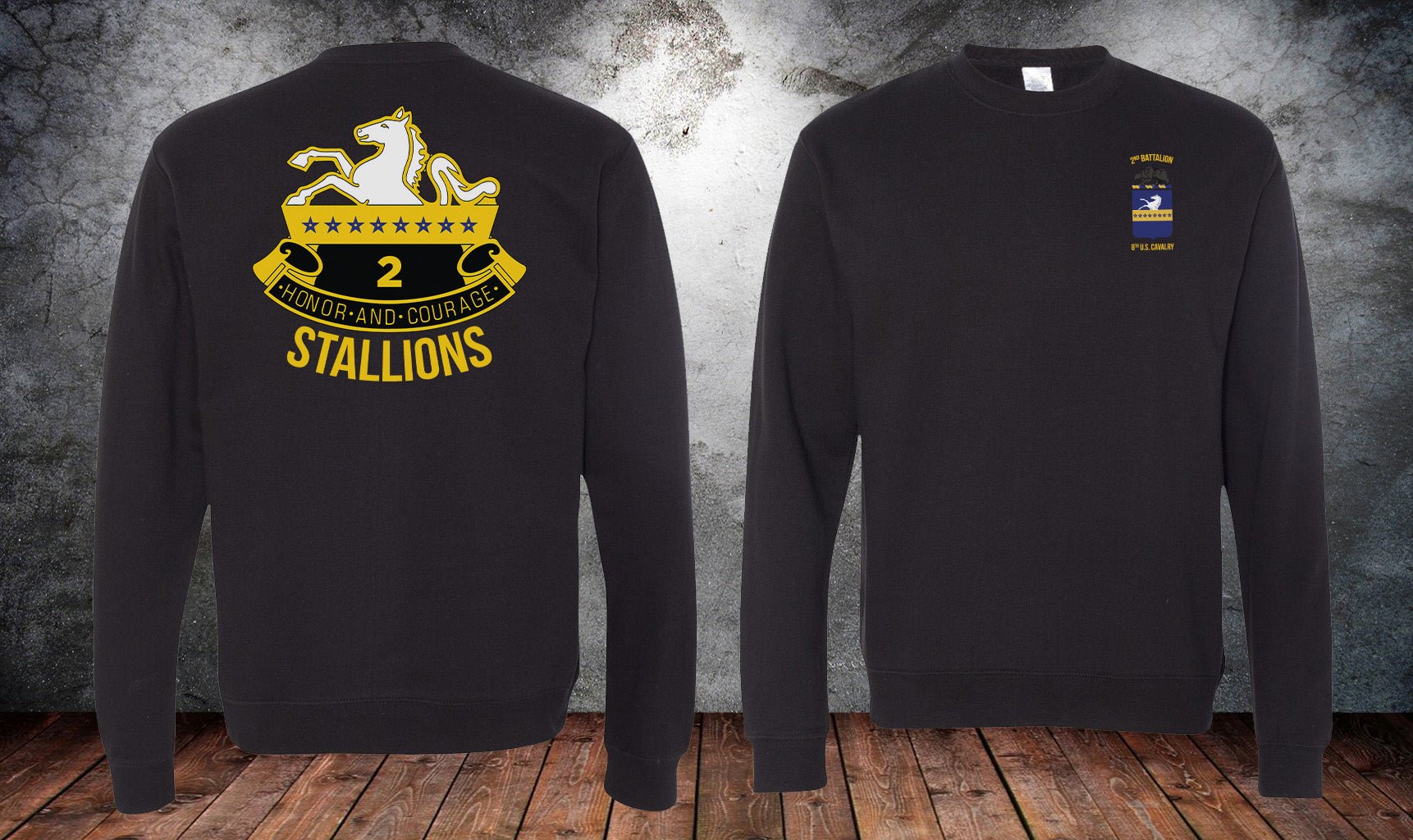 2 - 8 CAV Stallions PT Sweatshirt - Small - Private Sweatshirt