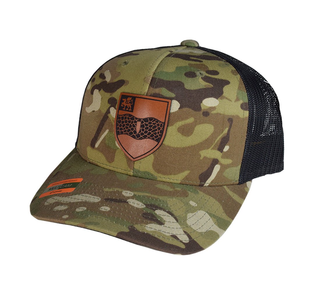 2 - 82FA Leather Shield Snap Back - OSFA - Private Headwear