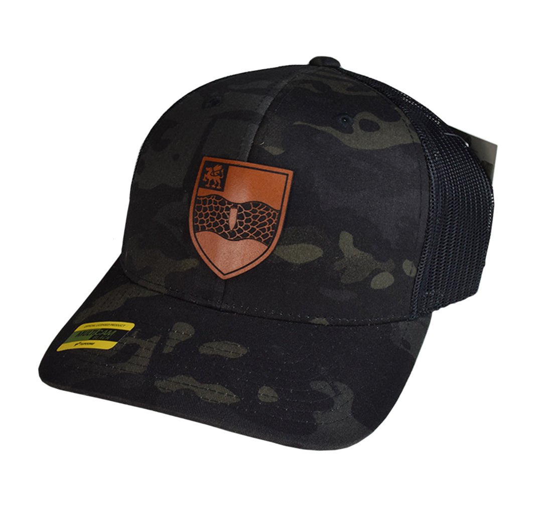 2 - 82FA Leather Shield Snap Back - OSFA - Private Headwear