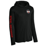 2-82FA PT Steel Dragons Performance Hooded Long Sleeve - Small - Private Long Sleeve Shirt