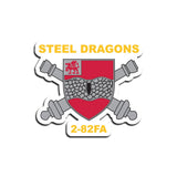 2 - 82FA Steel Dragon Sticker - 4" - Private Sticker