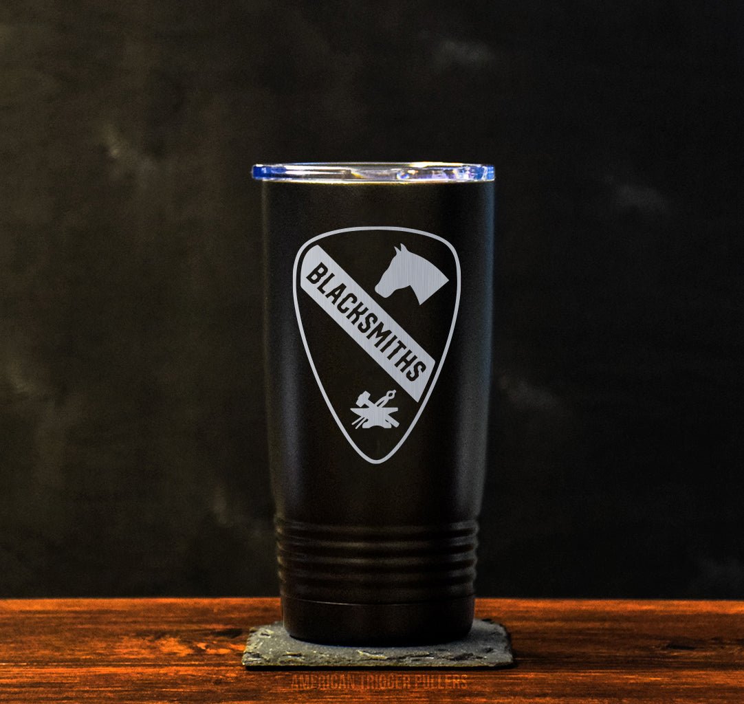 215th BSB Cav Patch Tumbler - 20oz - Private Tumbler