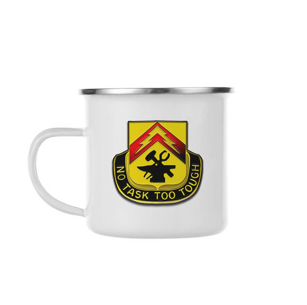 215th BSB No Task Too Tough Camp Enamel Mugs - 11oz Camp Mug - Private Mug