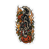 Traditional Halloween Wolf Sticker