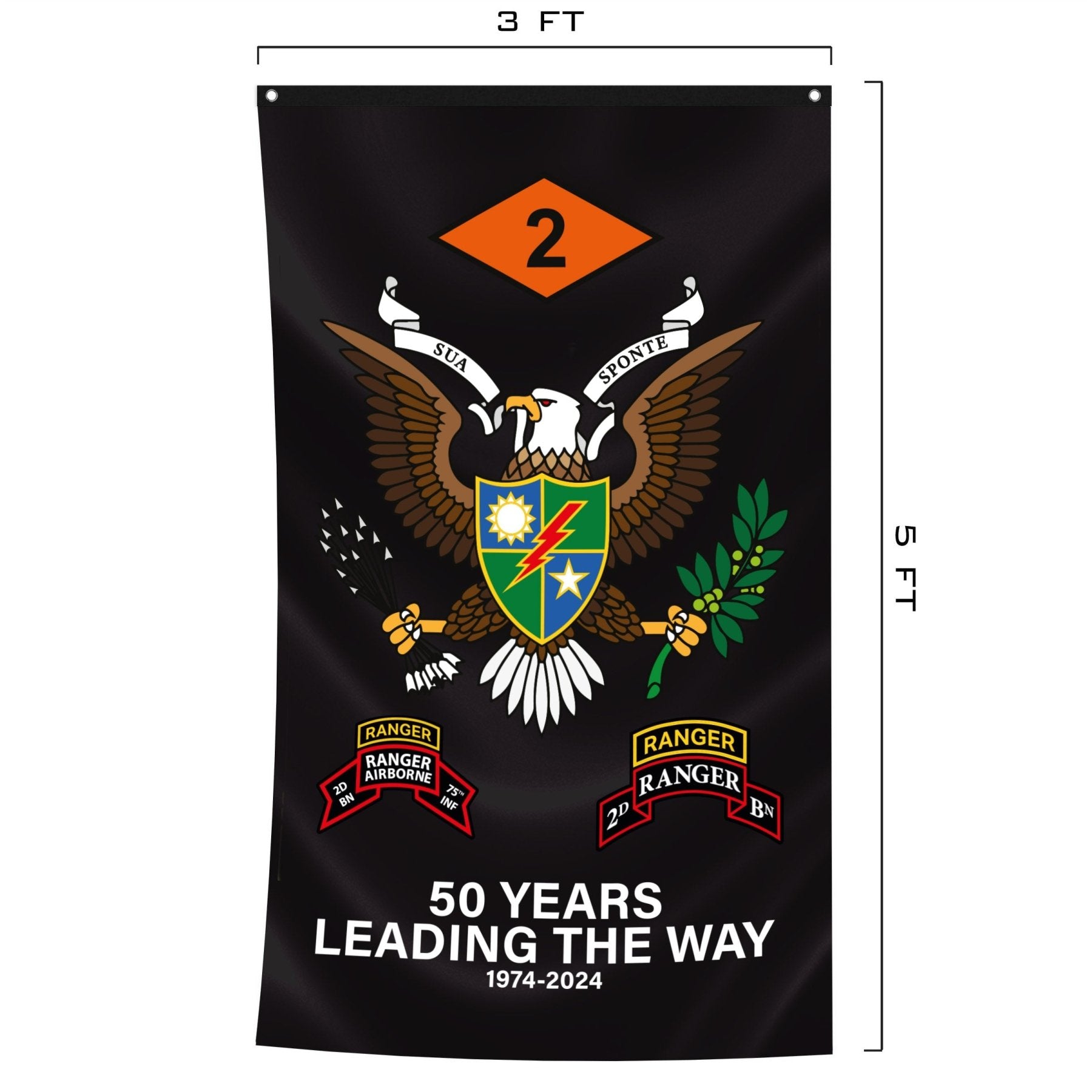 2D Batt - 50th Anniversary War Eagle Flag - 3' x 5' - Flag