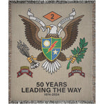 2D Batt Anniversary Woven Blanket - 50x60 inch - No Discount